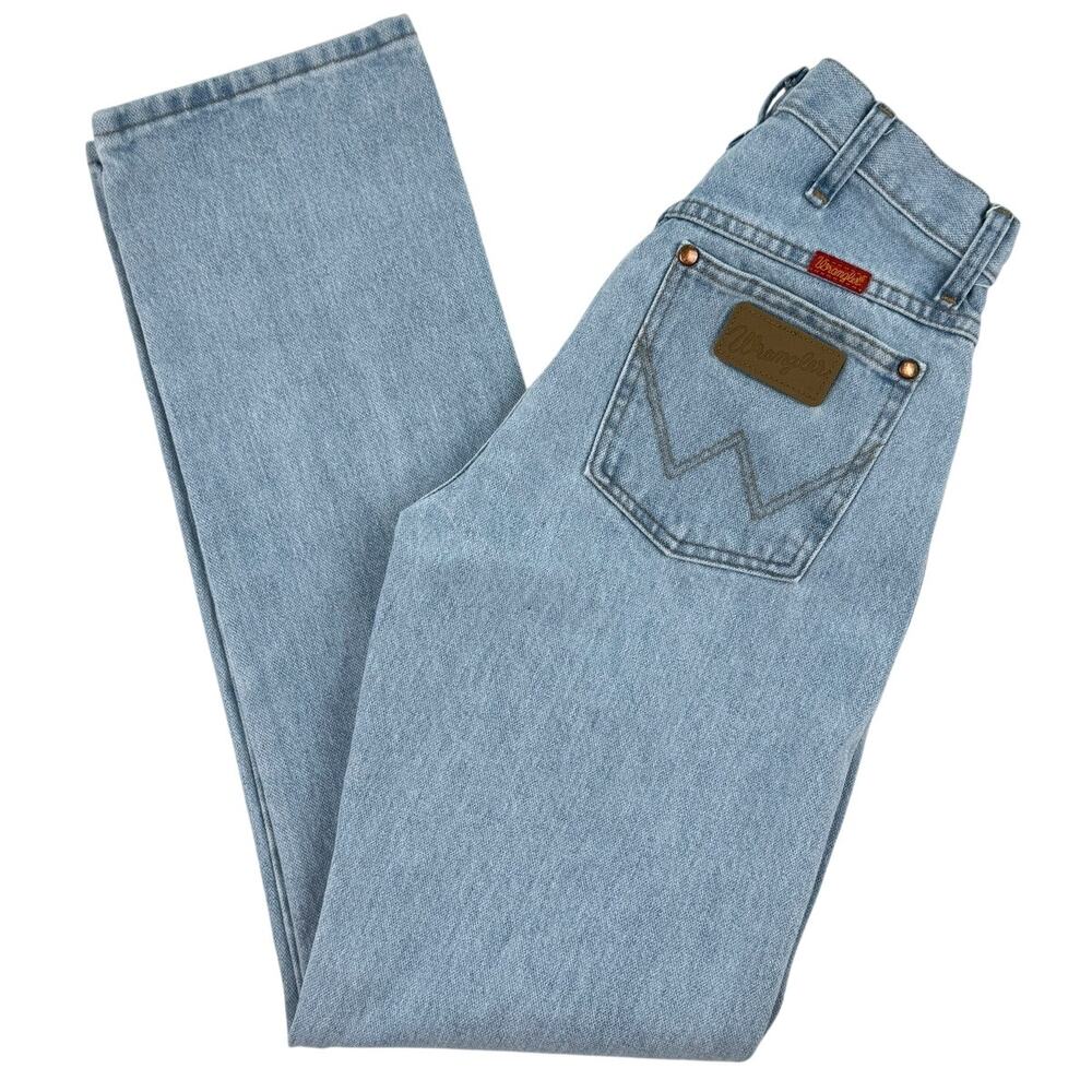 Wrangler Cowboy Cut Jeans Womens 3x32 High Rise Western Light Wash Denim